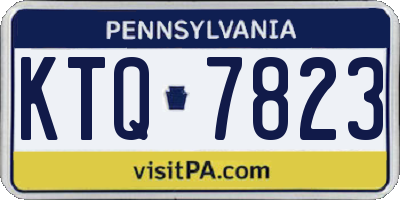 PA license plate KTQ7823