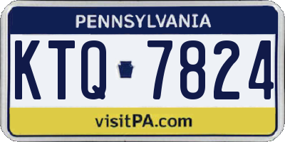 PA license plate KTQ7824
