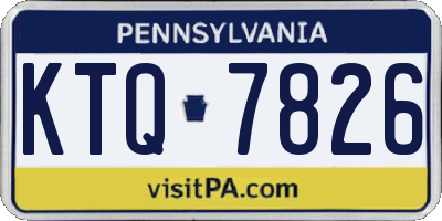 PA license plate KTQ7826
