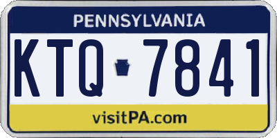 PA license plate KTQ7841