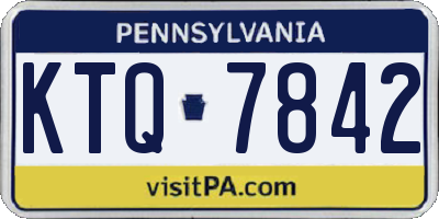 PA license plate KTQ7842