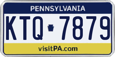PA license plate KTQ7879