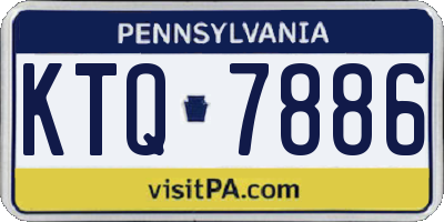 PA license plate KTQ7886