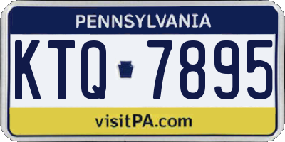 PA license plate KTQ7895