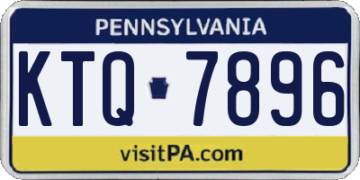 PA license plate KTQ7896