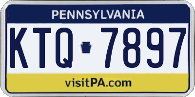PA license plate KTQ7897