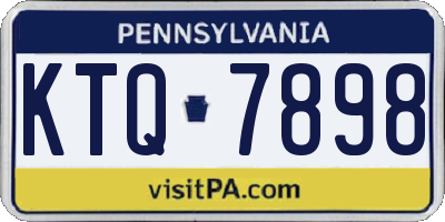 PA license plate KTQ7898