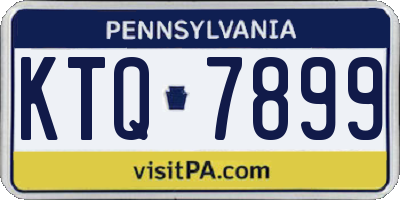 PA license plate KTQ7899