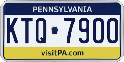 PA license plate KTQ7900