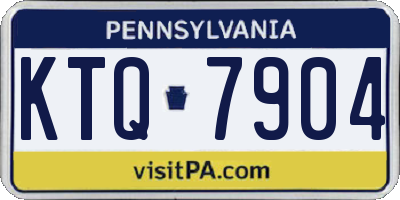 PA license plate KTQ7904