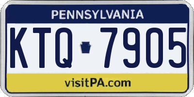 PA license plate KTQ7905