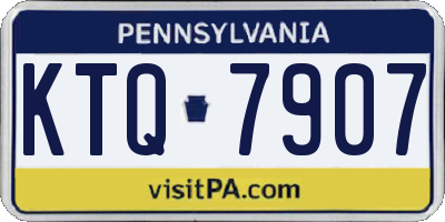 PA license plate KTQ7907