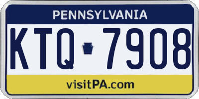 PA license plate KTQ7908