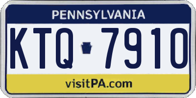 PA license plate KTQ7910