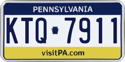 PA license plate KTQ7911