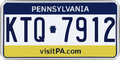 PA license plate KTQ7912