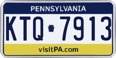 PA license plate KTQ7913