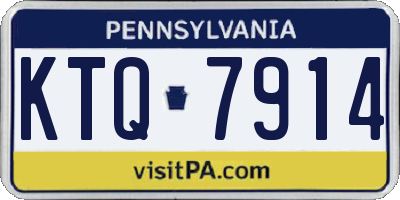 PA license plate KTQ7914
