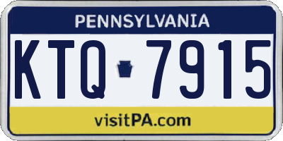 PA license plate KTQ7915