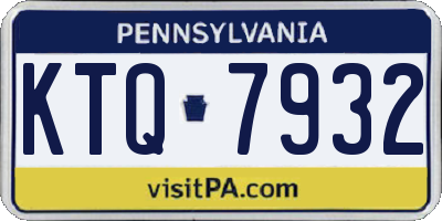 PA license plate KTQ7932