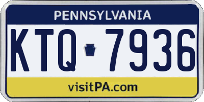 PA license plate KTQ7936