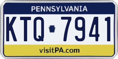 PA license plate KTQ7941