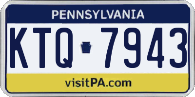 PA license plate KTQ7943