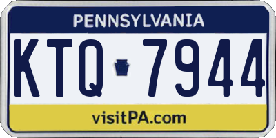 PA license plate KTQ7944