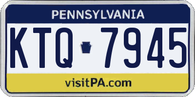 PA license plate KTQ7945