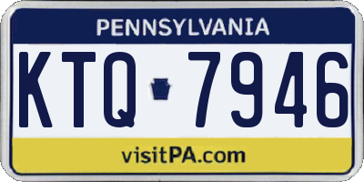 PA license plate KTQ7946