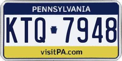 PA license plate KTQ7948