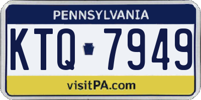 PA license plate KTQ7949