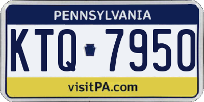 PA license plate KTQ7950