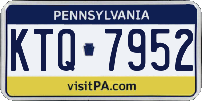 PA license plate KTQ7952