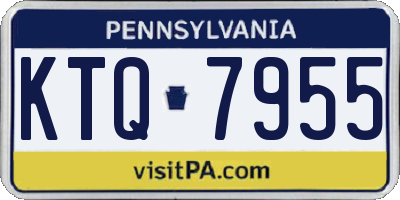 PA license plate KTQ7955