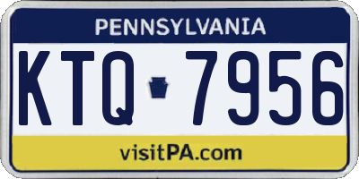 PA license plate KTQ7956