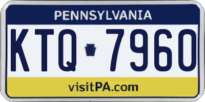 PA license plate KTQ7960