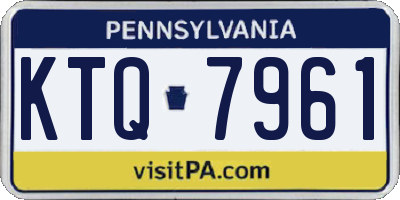 PA license plate KTQ7961