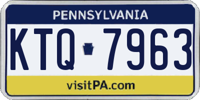 PA license plate KTQ7963