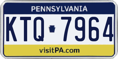 PA license plate KTQ7964