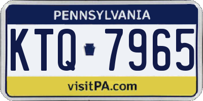 PA license plate KTQ7965