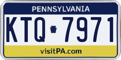 PA license plate KTQ7971