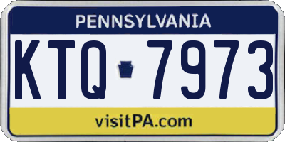 PA license plate KTQ7973