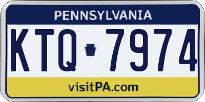 PA license plate KTQ7974