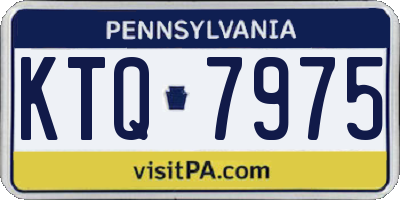 PA license plate KTQ7975