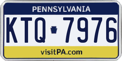 PA license plate KTQ7976
