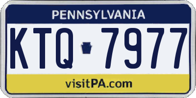 PA license plate KTQ7977