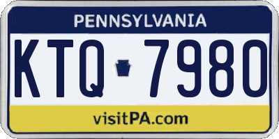 PA license plate KTQ7980