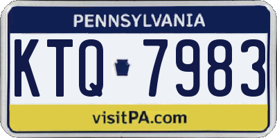 PA license plate KTQ7983