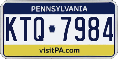 PA license plate KTQ7984